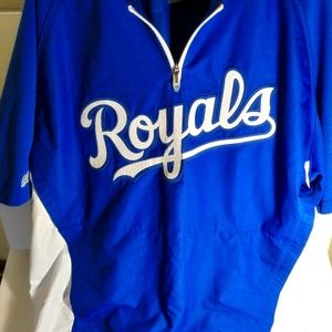 Majestic KC Royals Cool Base Windbreaker Jersey